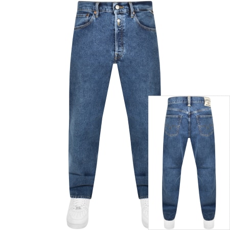 Product image for Replay M9Z1 Straight Jeans Mid Wash Blue