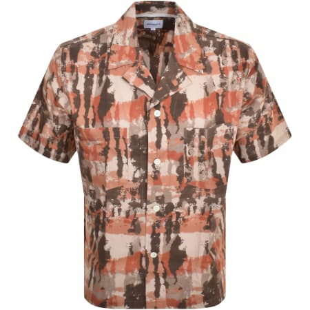 Product image for Norse Projects Mads Relaxed Print Shirt Red