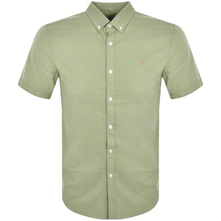 Product image for Farah Vintage Brewer Short Sleeve Shirt Green