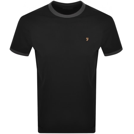 Product image for Farah Groves Ringer T Shirt Black