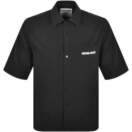 Product image for Moschino Short Sleeve Poplin Shirt Black