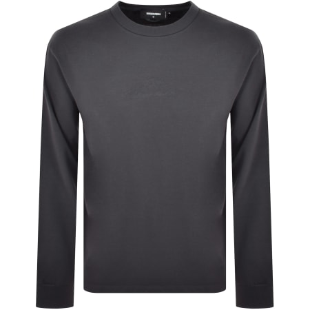 Product image for DSQUARED2 Logo Long Sleeve T Shirt Grey