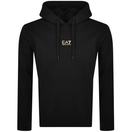 Product image for EA7 Emporio Armani Logo Hoodie Black