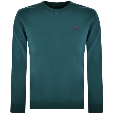 Product image for Replay Crew Neck Sweatshirt Blue