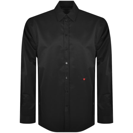 Product image for Moschino Long Sleeve Poplin Shirt Black