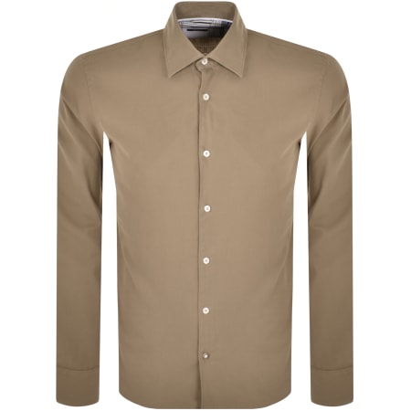 Product image for BOSS C Hal Kent C4 Long Sleeved Shirt Beige