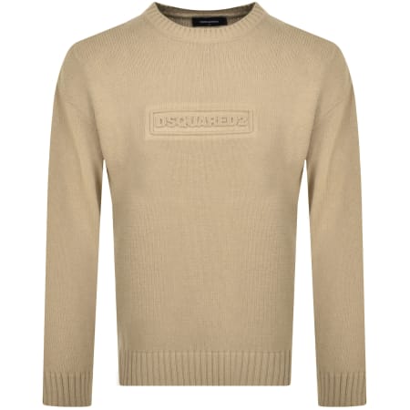 Product image for DSQUARED2 Crew Neck Knit Jumper Beige