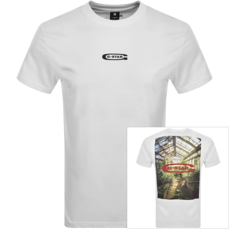 Product image for G-Star Photo Print T Shirt White
