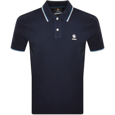 Product image for Sandbanks Badge Logo Polo T Shirt Navy