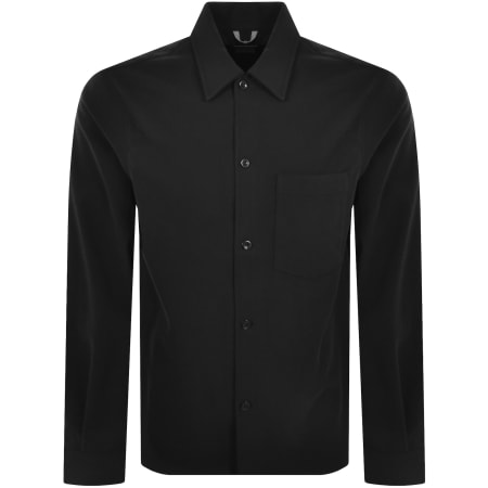Product image for Norse Projects Carsten Cotton Wool Shirt Black
