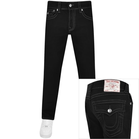 Product image for True Religion Ricky Relaxed Straight Jeans Black