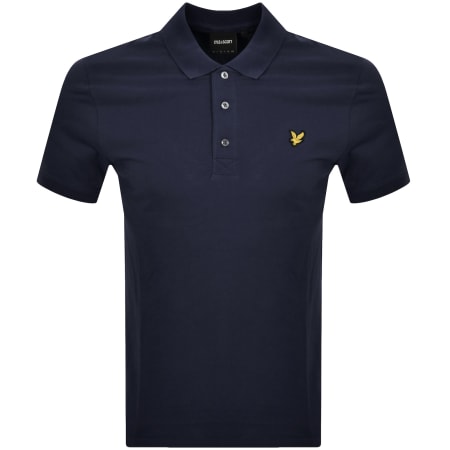Product image for Lyle And Scott Short Sleeved Polo T Shirt Navy