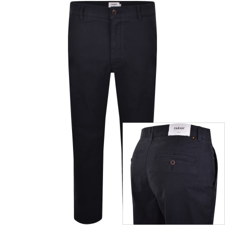 Product image for Farah Norwood Regular Chino Trousers Navy