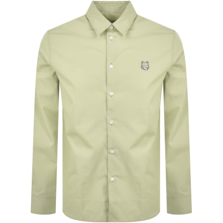 Product image for Maison Kitsune Bold Fox Head Relaxed Shirt Green
