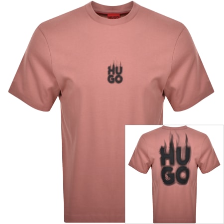 Product image for HUGO Dalsar T Shirt Pink
