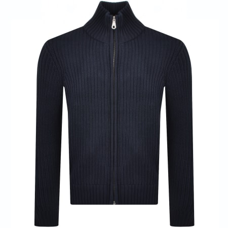 Product image for Farah Crestone Full Zip Through Jumper Navy