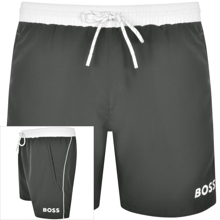 Product image for BOSS Starfish Swim Shorts Grey