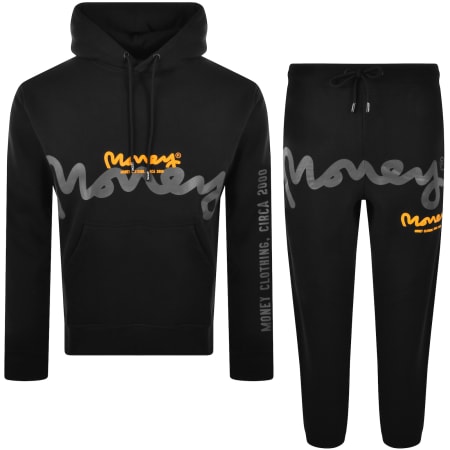 Product image for Money Layered Logo Hooded Tracksuit Black