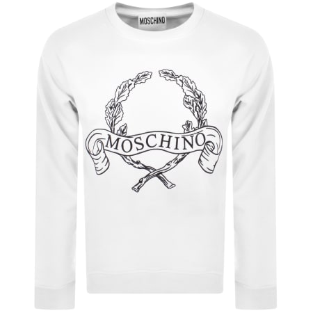 Product image for Moschino Laurel Crown Sweatshirt White