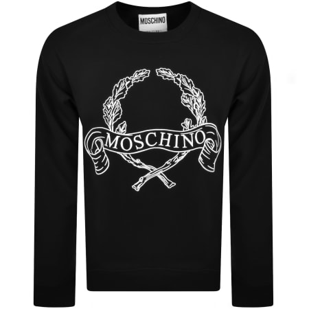 Product image for Moschino Laurel Crown Sweatshirt Black