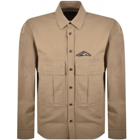 Product image for DSQUARED2 Icon Ripstop Overshirt Khaki