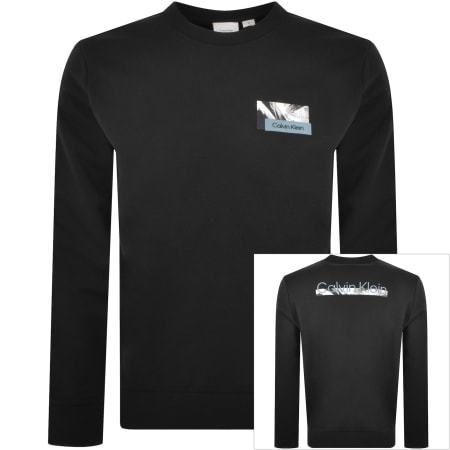 Product image for Calvin Klein Back Logo Graphic Sweatshirt Black