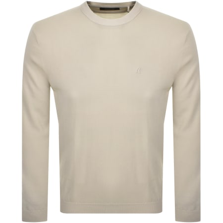 Product image for Replay Crew Neck Knit Jumper Beige
