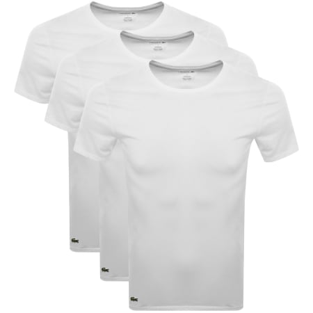 Product image for Lacoste 3 Pack T Shirts White