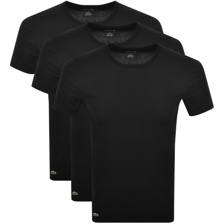 Product image for Lacoste 3 Pack T Shirts Black