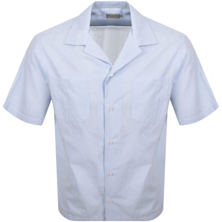 Product image for Paul And Shark Riviera Seersucker Shirt Blue
