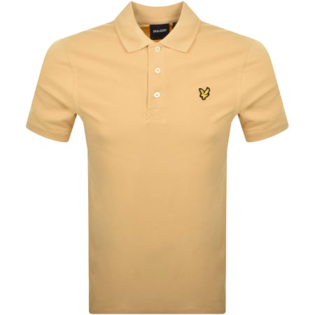 Product image for Lyle And Scott Plain Polo T Shirt Yellow