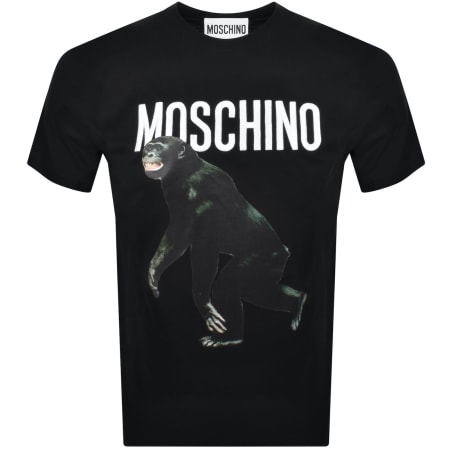 Product image for Moschino Monkey Logo T Shirt Black