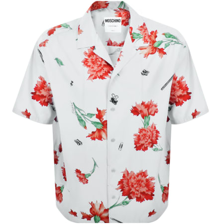 Product image for Moschino Short Sleeve Shirt Off White
