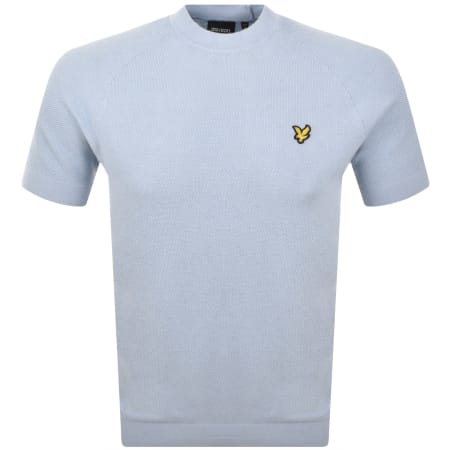 Product image for Lyle And Scott Knitted T Shirt Blue