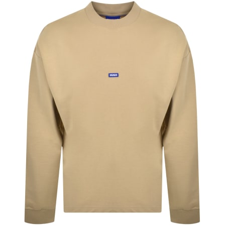Product image for HUGO Blue Nedro Sweatshirt Medium Beige
