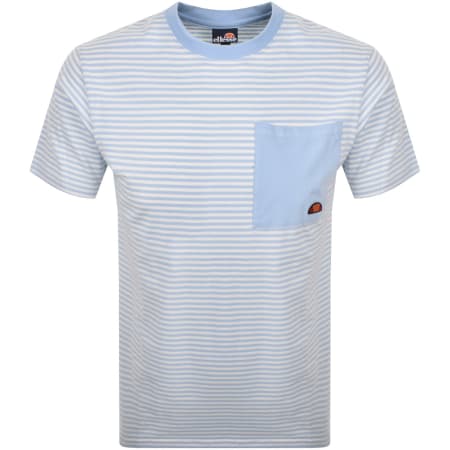 Product image for Ellesse Hirst Stripe T Shirt Light Blue