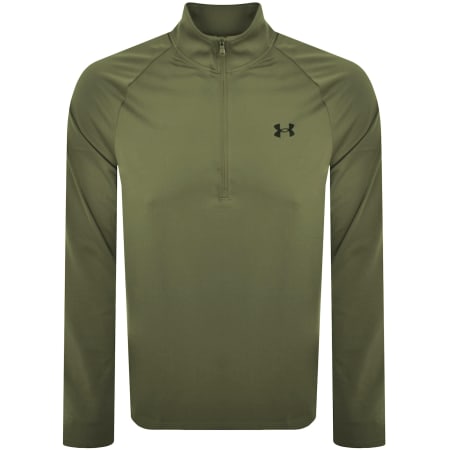 Product image for Under Armour Tech Half Zip Sweatshirt Khaki