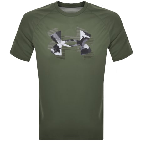 Product image for Under Armour Tech Print Fill T Shirt Green
