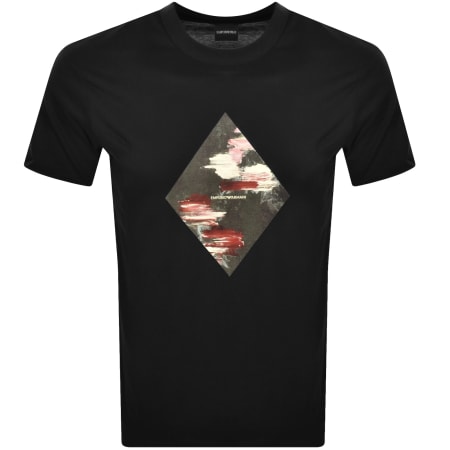 Product image for Emporio Armani Short Sleeve Logo T Shirt Black