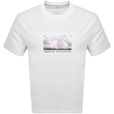 Product image for Armani Exchange Short Sleeved T Shirt Off White
