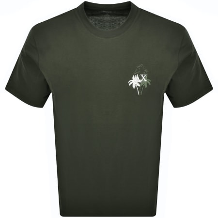 Product image for Armani Exchange Palm Tree T Shirt Black Ink