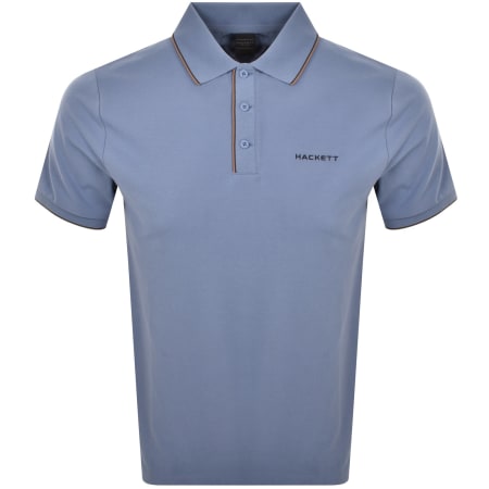 Product image for Hackett Heritage Resort Logo Tipped Polo Blue