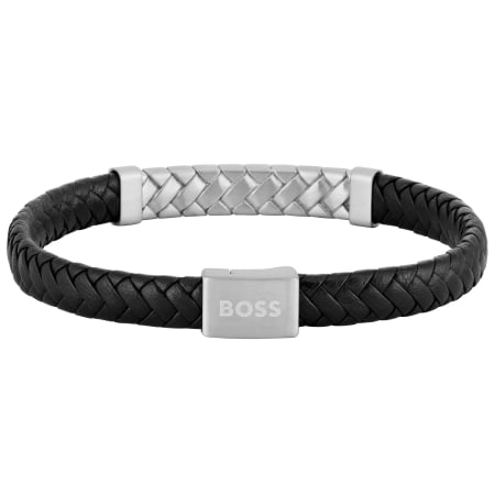 Product image for BOSS Herringbone Bracelet Black