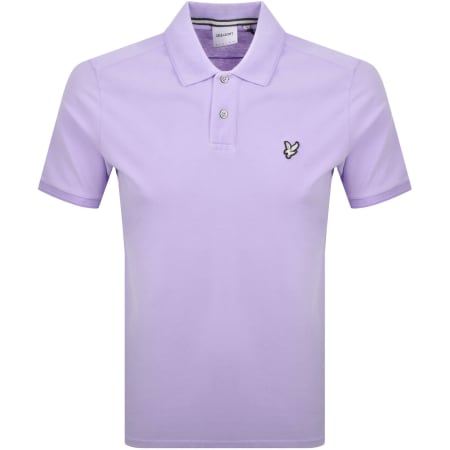 Product image for Lyle And Scott Short Sleeved Polo T Shirt Purple
