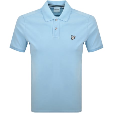 Product image for Lyle And Scott Short Sleeved Polo T Shirt Blue