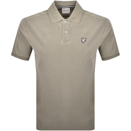 Product image for Lyle And Scott Short Sleeved Polo T Shirt Beige