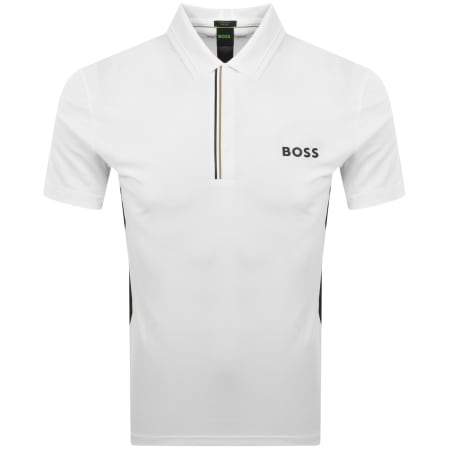 Product image for BOSS Paddytech Pro Polo T Shirt White