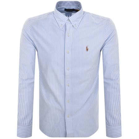 Product image for Ralph Lauren Knit Oxford Shirt Blue