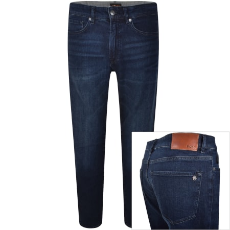 Product image for BOSS Onyx Slim Tapered Fit Dark Wash Jeans Blue