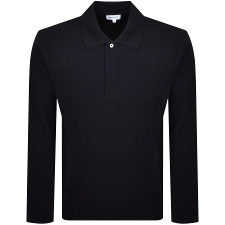 Product image for Norse Projects Ruben Double Face Polo Navy